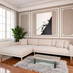 AMSTERDAM Canapés 3 Places|Canapés D'Angle|Canapé d'angle beige sable - côté droit, 290 cm