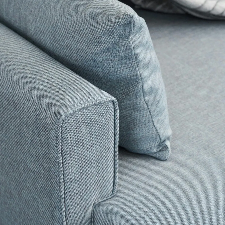 SPLIT Canapés 3 Places|Canapés Convertibles|Canapé d'angle convertible bleu gris - côté gauche