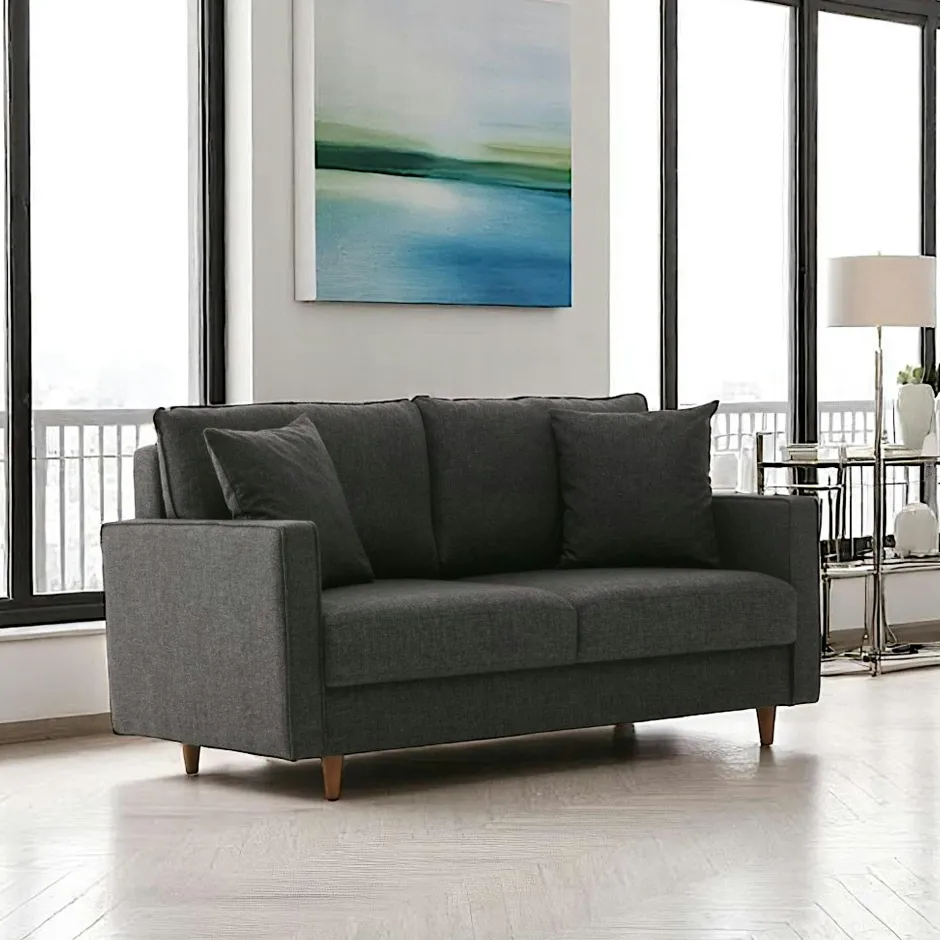 COMO Canapés En Tissu|Canapés 3 Places|Canapé d'angle convertible beige - côté droit