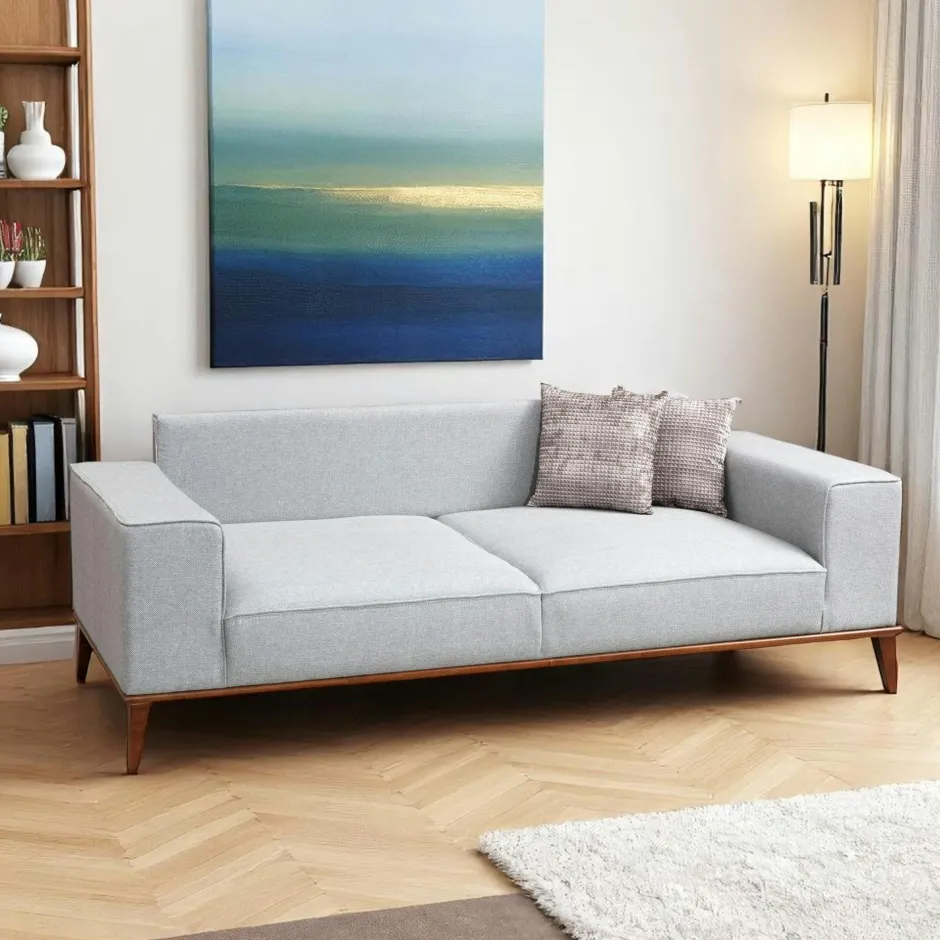 LUCCA Canapés 3 Places|Canapés D'Angle|Canapé d'angle gris - lit d'appoint, côté droit