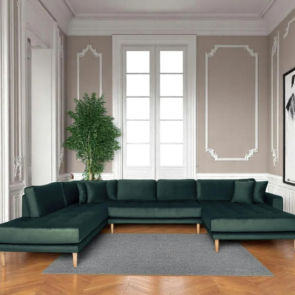 AMSTERDAM Canapés 3 Places|Canapés D'Angle|Canapé panoramique bleu nuit - côté droit