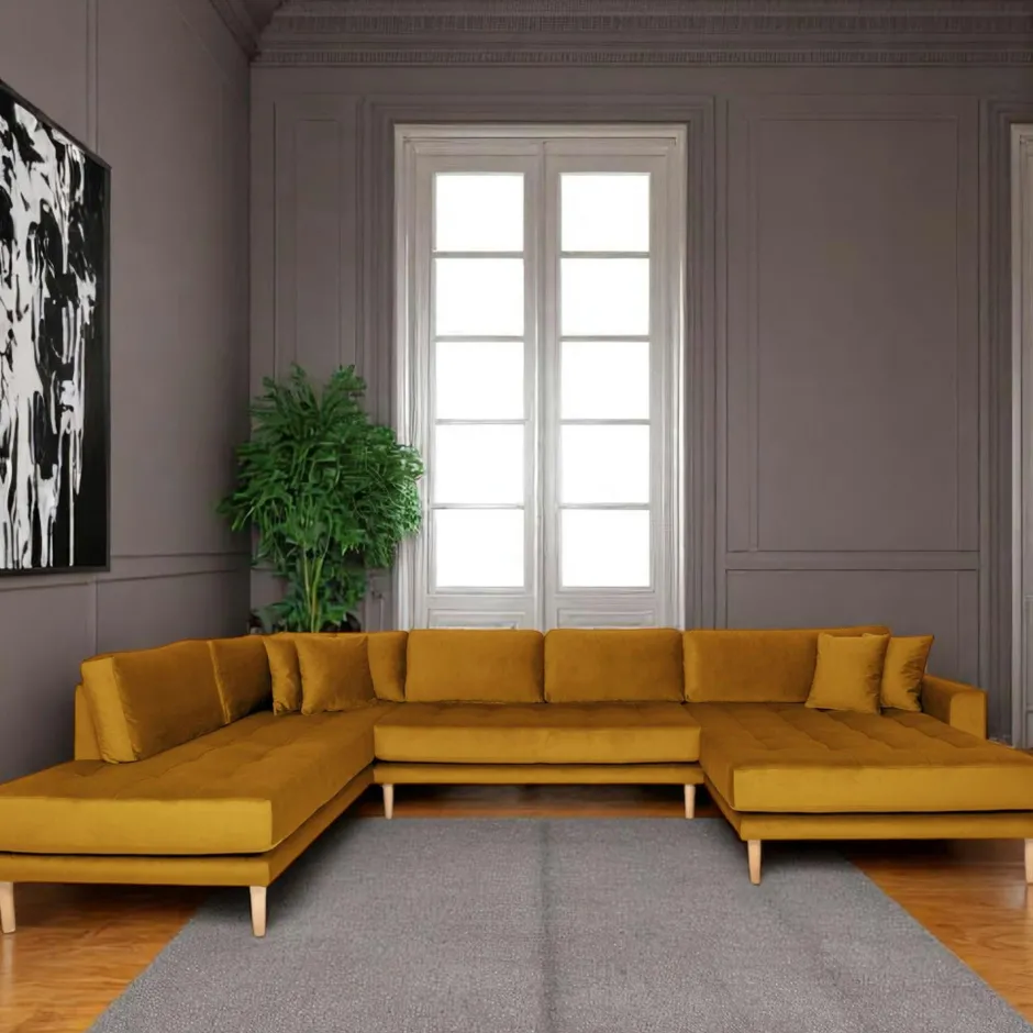 AMSTERDAM Canapés 3 Places|Canapés D'Angle|Canapé panoramique bleu nuit - côté droit