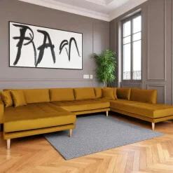 AMSTERDAM Canapés 3 Places|Canapés D'Angle|Canapé panoramique bleu nuit - côté droit