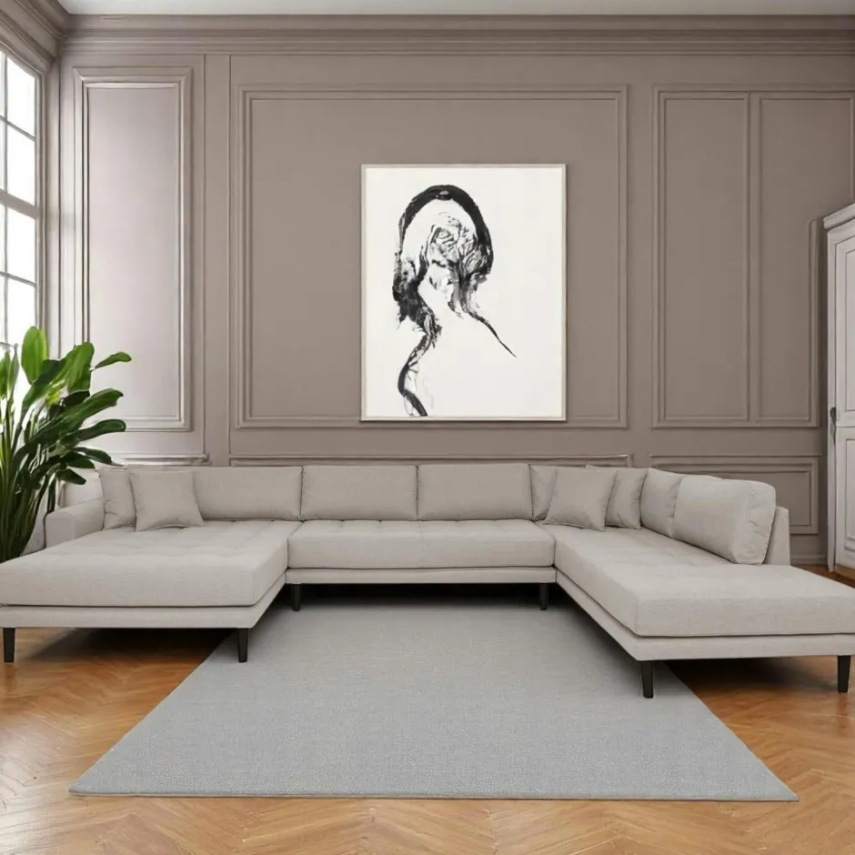 AMSTERDAM Canapés 3 Places|Canapés D'Angle|Canapé panoramique bleu nuit - côté droit