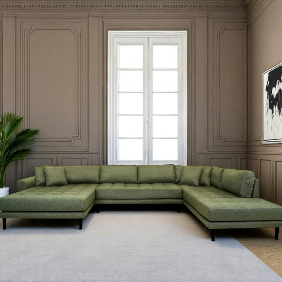 AMSTERDAM Canapés 3 Places|Canapés D'Angle|Canapé panoramique bleu nuit - côté droit