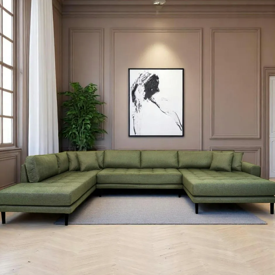 AMSTERDAM Canapés 3 Places|Canapés D'Angle|Canapé panoramique bleu nuit - côté droit