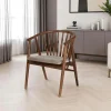 TENA Meubles De Cuisine·Chaises|Chaises En Bois|Chaise à barreaux - velours taupe