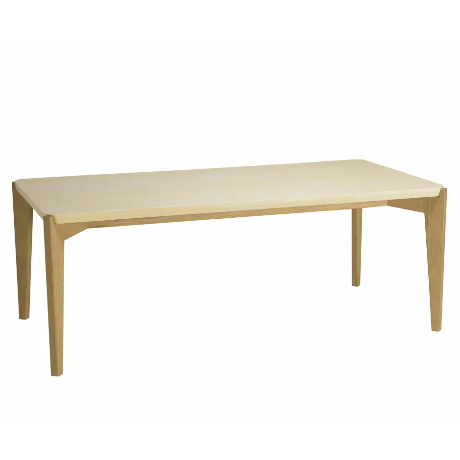 TIM Chaises Capitonnées|Chaises Contemporaines|Chaise contemporaine tissu écru dossier droit (lot de 2)