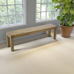 TIM Chaises Capitonnées|Chaises Contemporaines|Chaise cuir et rotin havane pied luge (lot de 2)