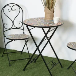 GRENADE Chaises De Jardin|Chaise de jardin motif 70s (lot de 2)