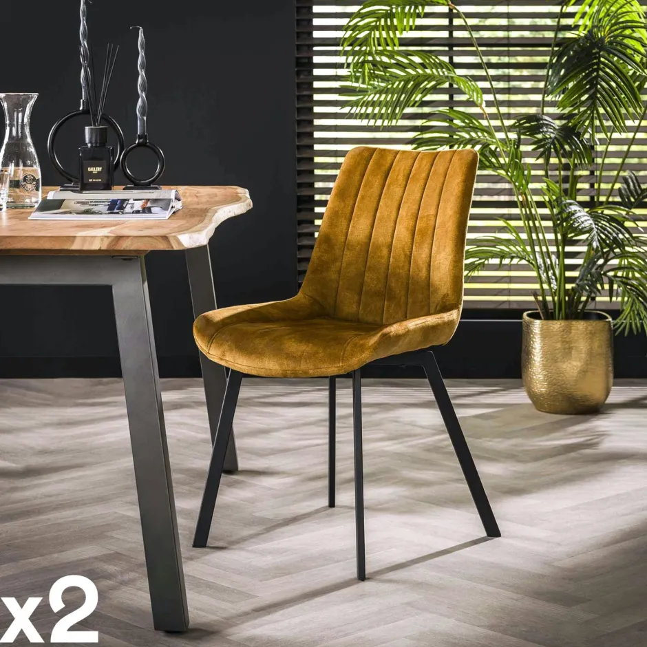 Melbourne Chaises Bouclettes|Chaises Contemporaines|Chaise en bouclette beige (lot de 2)