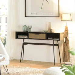 GALWAY Univers Déco·Design Contemporain|Chaises Bouclettes|Chaise en bouclette grise à rayures (lot de 2)