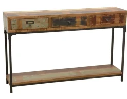 Loft / Loft Colors Chaises En Bois|Chaises Industrielles|Chaise en Hévéa recyclé coloré et métal 45x51x90cm LOFT COLORS