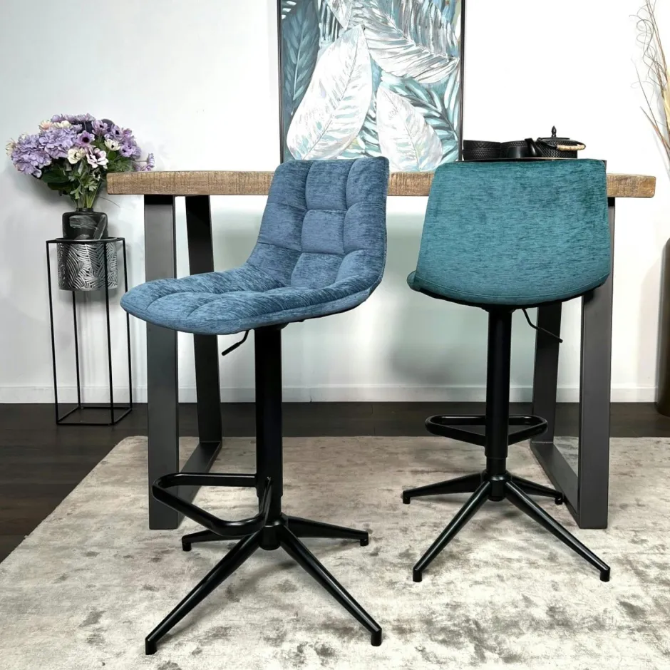 MALMOE Chaises Scandinaves|Chaises Capitonnées|Chaise en velours gris anthracite (lot de 2)