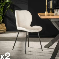 Melbourne Meubles De Cuisine·Chaises|Chaises Capitonnées|Chaise en velours jaune moutarde (lot de 2)