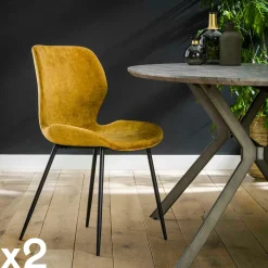 Melbourne Chaises Contemporaines|Meubles De Cuisine·Chaises|Chaise grise (lot de 2)