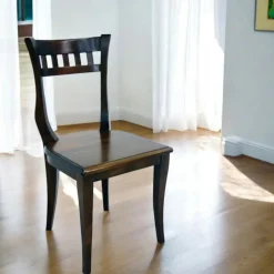 Maori Chaises En Bois|Meubles De Cuisine·Chaises|Chaise Hévéa style colonial 44x49x89cm