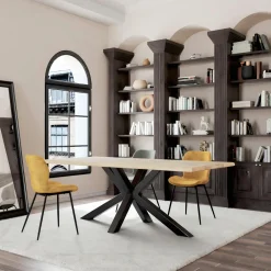 Chaises Avec Accoudoirs|Chaises Industrielles|Chaise industrielle confort avec assise en microfibre chocolat