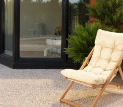 SORA Transats / Bains De Soleil|Chilienne beige confort - pliante, inclinable