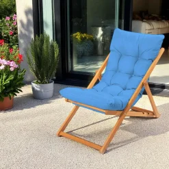 SORA Transats / Bains De Soleil|Chilienne beige confort - pliante, inclinable