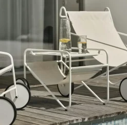 Oslo Transats / Bains De Soleil|Meubles En Aluminium Brafab|Chilienne design blanche