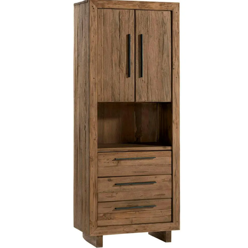 KERALA Meubles De Salon·Colonnes De Rangement|Meubles De Rangement·Colonnes De Rangement|Colonne de rangement en teck recyclé naturel