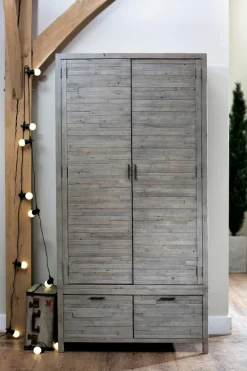 SIENNE Commodes En Bois|Commode bois recyclé grisé 6 tiroirs