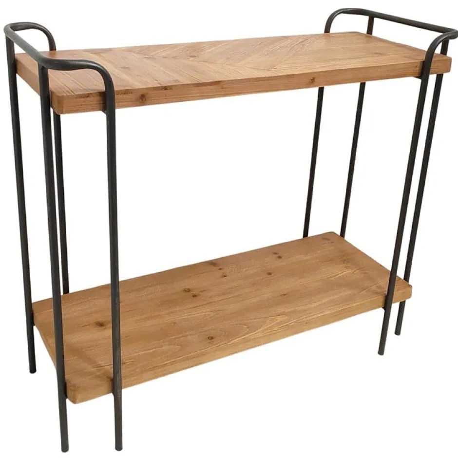 Atelier Consoles Industrielles|Consoles Industrielles|Console 2 niveau en bois clair