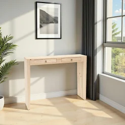 Maori Consoles Avec Tiroirs|Consoles Avec Tiroir|Console bois massif 2 tiroirs