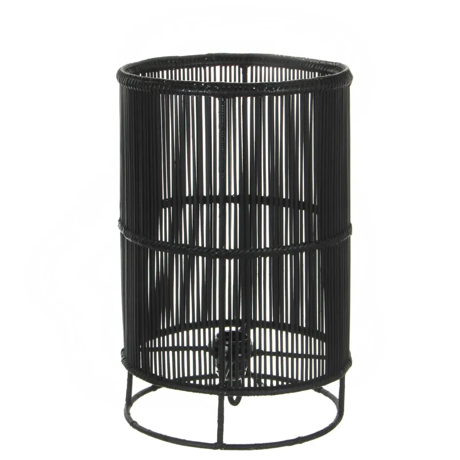 MARFA Consoles En Bois|Consoles En Bois|Console de salon noire ovale - pieds en V, effet bois