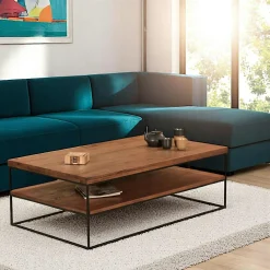 JENA Consoles En Bois|Consoles En Bois|Console d'entrée avec rangement - 3 niches