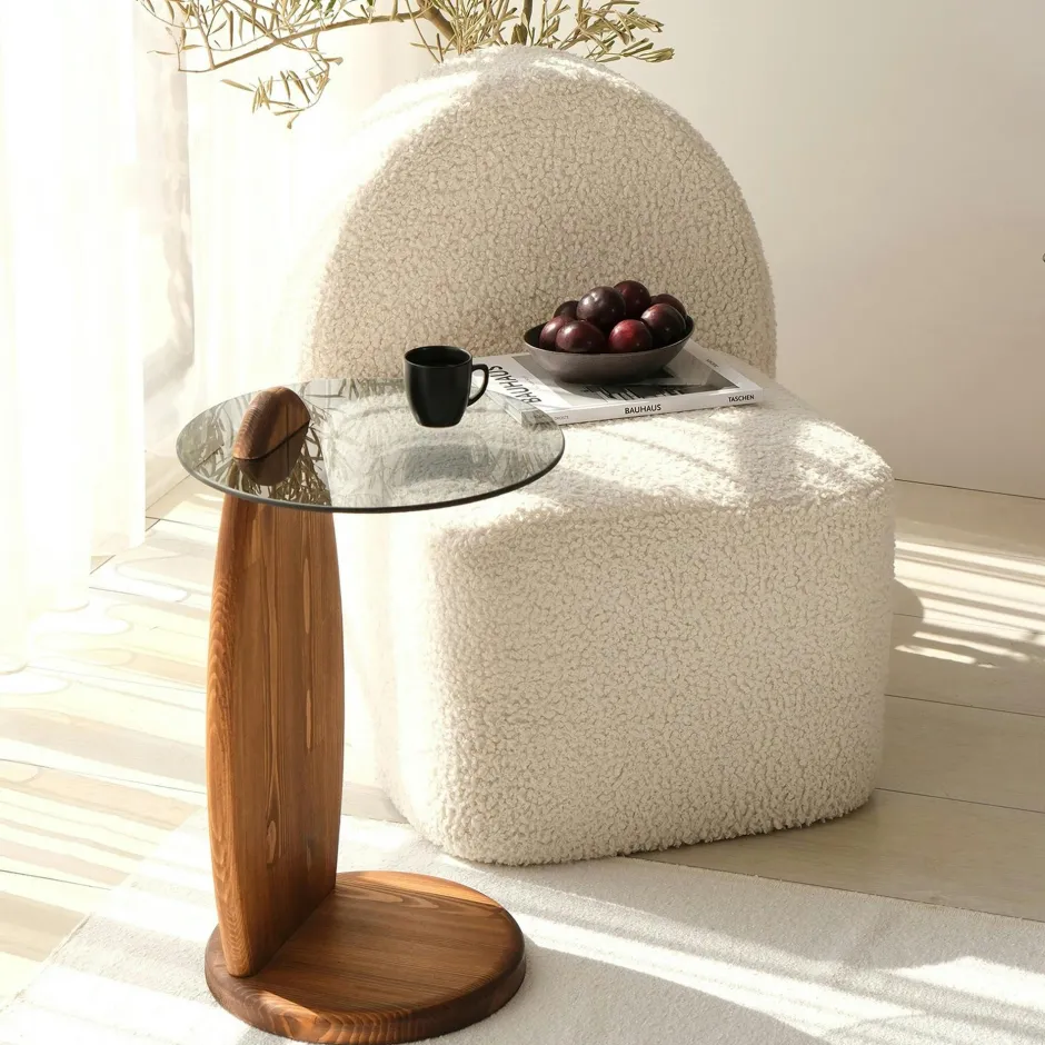 SITIA Consoles En Bois|Consoles En Bois|Console d'entrée en bois clair - 3 pieds