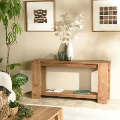 DENVER Univers Déco·Maison De Campagne|Consoles En Bois|Console d'entrée en bois recyclé 160 cm