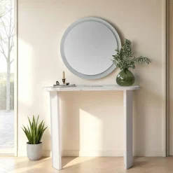 SITIA Consoles En Bois|Consoles En Bois|Console d'entrée moderne en bois blanc