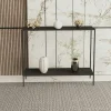 JENA Consoles En Bois|Consoles En Bois|Console d'entrée noire minimaliste - 2 plateaux