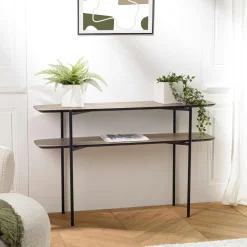 Landaise Consoles En Bois|Consoles En Bois|Console double plateau couleur bois