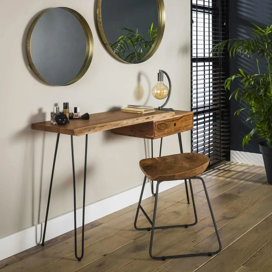 Niagara Univers Déco·Scandinave Hygge|Consoles En Bois|Console en bois forme oblongue