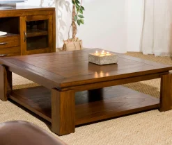 Lola Consoles Avec Tiroirs|Consoles Avec Tiroir|Console exotique bois acajou avec tiroirs 120cm