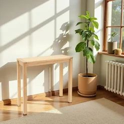 Attan Consoles Scandinaves|Consoles En Bois|Console moderne bois hévéa 80cm