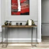 RIVERSIDE Consoles En Bois|Consoles En Bois|Console moderne chêne acier