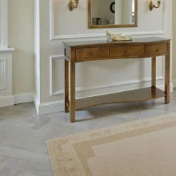 Tradition Consoles En Bois|Consoles En Bois|Console vague hévéa 120cm