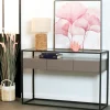 TORONTO Univers Déco·Design Contemporain|Consoles En Bois|Console verre et acier