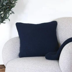 BRUGES Textile·Coussins|Coussin de canapé blanc avec motif en relief