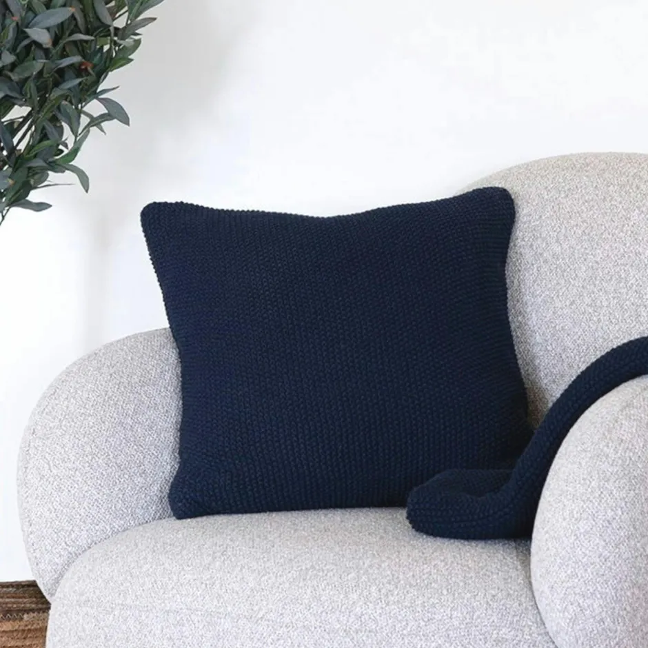 BRUGES Textile·Coussins|Coussin de canapé blanc avec motif en relief