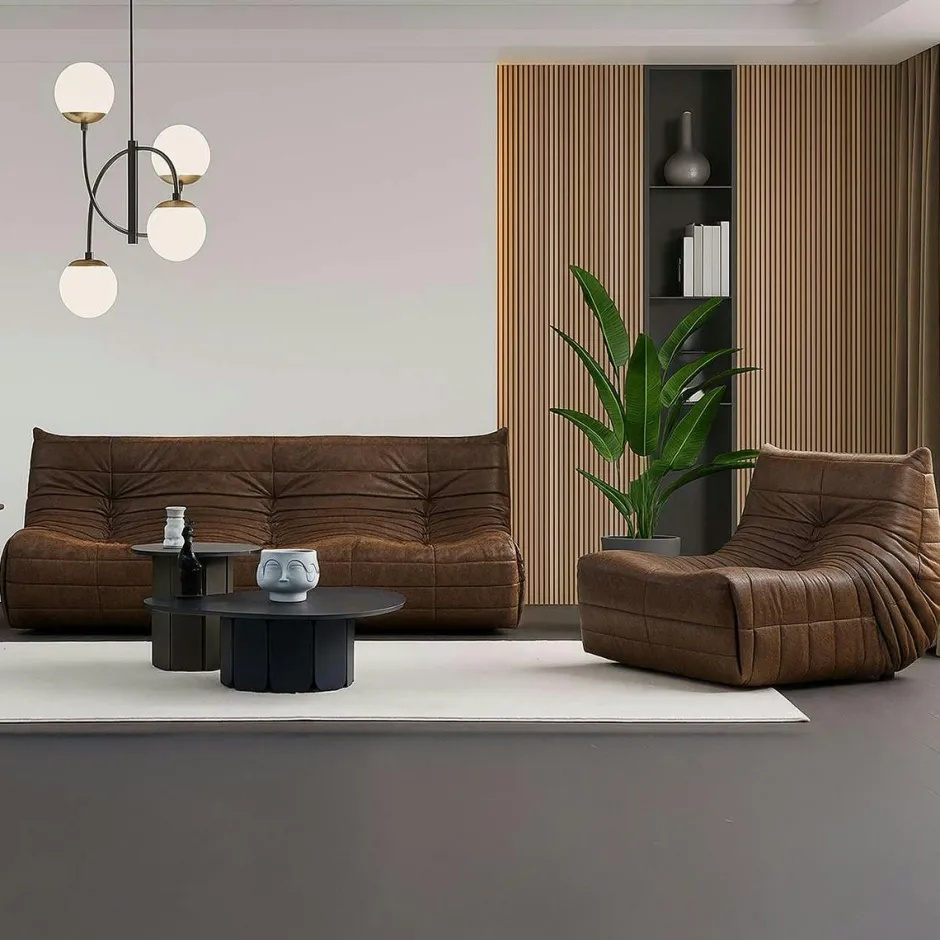 BRUGES Textile·Coussins|Coussin en fausse fourrure blanche