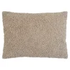 BRUGES Textile·Coussins|Coussin rectangulaire beige en bouclette