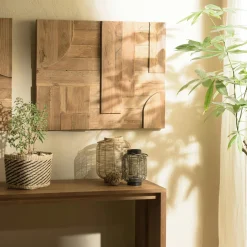 Décorations Murales|Décoration murale bois de teck perspective OTTAWA