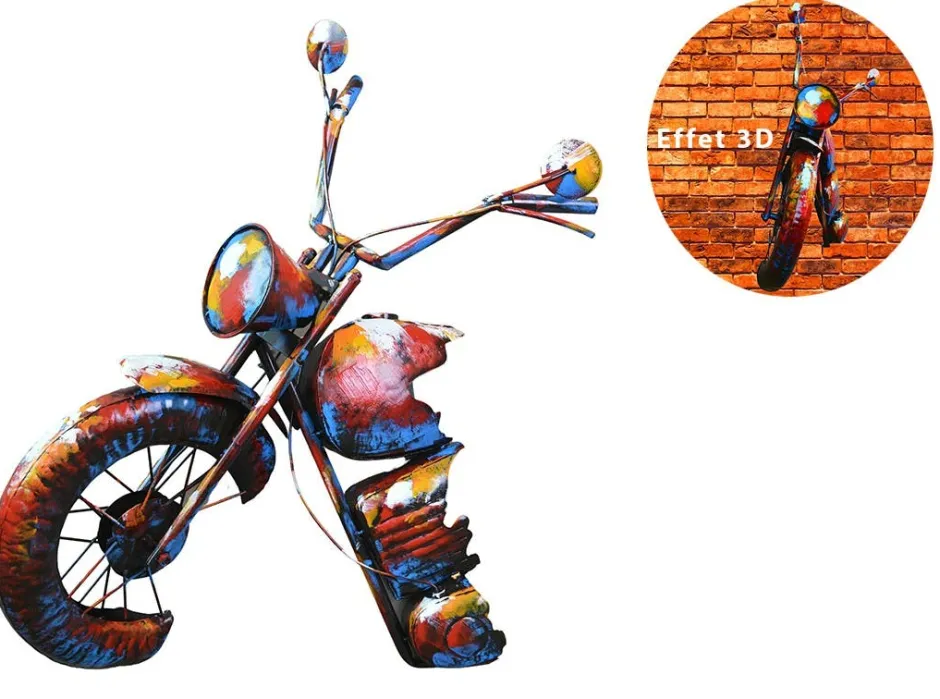 Décorations Murales|Décoration murale en métal moto