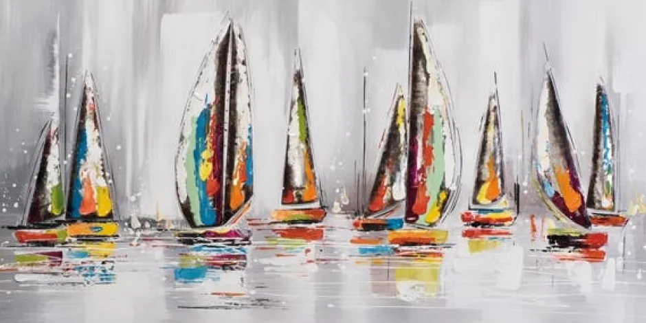 Décorations Murales|Décoration murale en métal visage et formes noir, gris, or