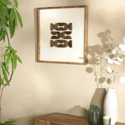 DENVER Univers Déco·Maison De Campagne|Décorations Murales|Décoration murale grille blanche sur fond noir